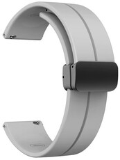 Ricardo Silicone Strap 22mm (for Amazfit Bip 5), grey, Quick Release