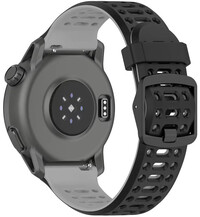 Silicone strap Ricardo 22mm (for Coros Pace 3, Apex 2 Pro), black V2, Quick Release