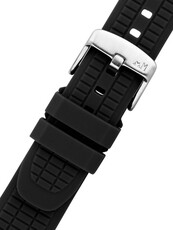 Silicone strap Morellato Tanaro 6085187.019 M, black, Quick Release