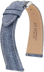 Natural strap Hirsch Fibre Plant M 04299182-2, blue, natural fibres, length M, Quick Release Limited Edition
