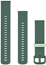 Silikonový řemínek Garmin 20mm, Jasper Green, Quick Release, + prodloužená část, 010-12932-66