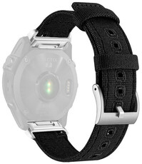 Nylon strap Ricardo 22mm (pro Garmin Fenix 8/7/6 (47mm), Epix 2 aj.), black V5, QuickFit