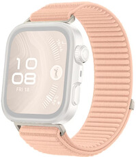 Nylon strap Ricardo (for Huawei Watch Fit 3, 4, 4 Pro), pink