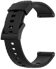 Silicone strap Ricardo 24mm (pro Garmin Venu X1), black, Quick Release