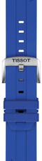 Silicone strap Tissot T852.051.021 22mm, Blue, Quick Release