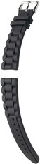 Silicone strap Hirsch Jelly L 40818850-2, black, length L