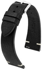Leather strap Hirsch Bagnore 05502150-2, black, veal, Quick Release