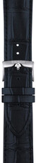 Leather strap Tissot T852.051.025 22mm, Blue, Quick Release