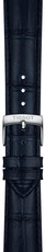 Leather strap Tissot T852.051.029 18mm, Blue, Quick Release