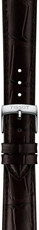 Leather strap Tissot T852.051.032 18mm, Brown, Quick Release