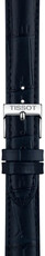 Leather strap Tissot T852.051.034 16mm, Blue, Quick Release