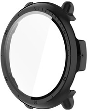 Protective cover (pro Amazfit Active 2, round), plastic, black + slide