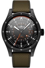 Fortis Flieger F-43 Triple-GMT Automatic COSC Chronometer F4260004 Limited Edition 100pcs (+ spare strap)