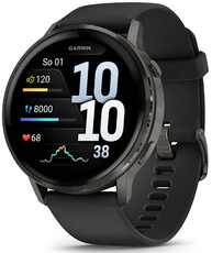 Garmin Venu 4 45mm Slate / Black Silicone Band