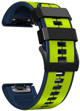 Silicone strap Ricardo 26mm (pro Garmin Fenix 8/7X/6X (51mm), Tactix aj.), Yellow, QuickFit