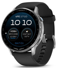 Garmin D2 Air X15, Silver/Black Silicone band