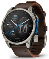Garmin D2 Mach 2 47mm (Premium), Oxford Brown Leather Band (+ extra strap)