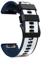 Silicone strap Ricardo 22mm (pro Garmin Fenix 8/7/6 (47mm), Epix 2 aj.), White V2, QuickFit