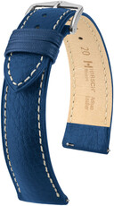 Leather strap Hirsch Boston 01302180-2, Blue, veal, Quick Release