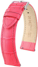 Leather strap Hirsch Duke 01028123-2, orange, veal, Quick Release