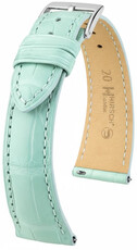 Leather strap Hirsch London 04207181-2, Blue, alligator skin, Quick Release