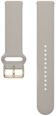 Silicone strap Polar 20mm with tunnel, beige, size. S-L, Quick Release