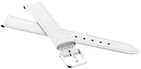 Leather strap JVD R18204 22mm, white
