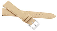 Leather strap JVD R18217, 32mm, Beige