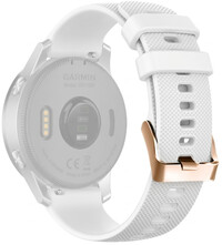 Silicone strap Ricardo 20mm (pro Garmin Venu, Venu Sq, Venu Sq 2, Venu 2 plus aj.), White V3, Quick Release