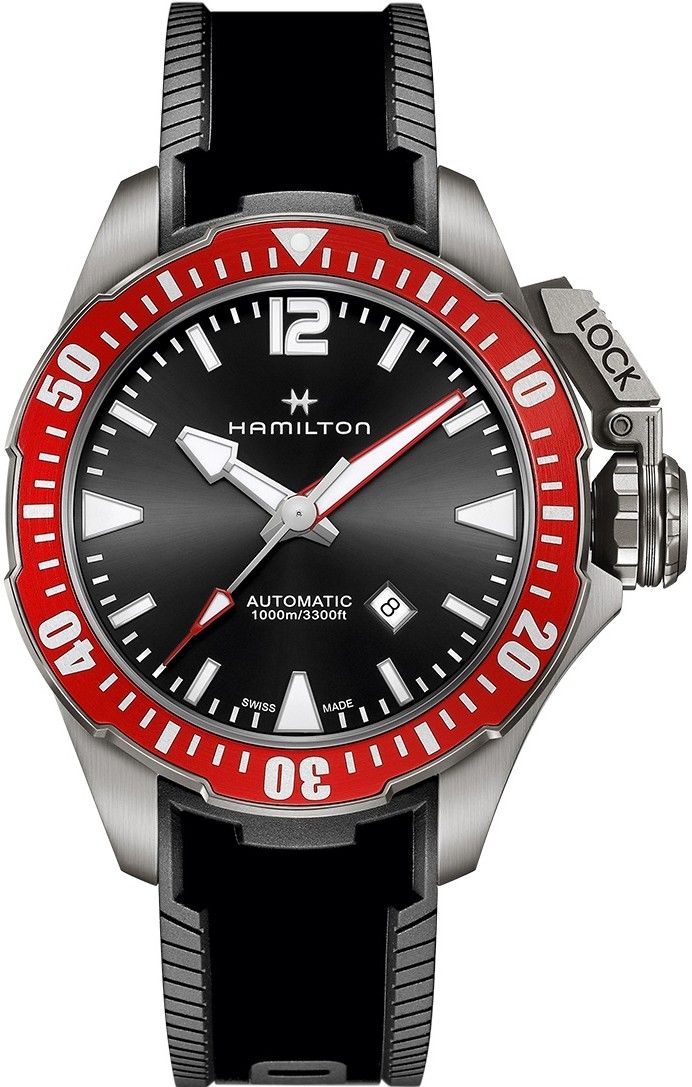 hamilton navy frogman titanium