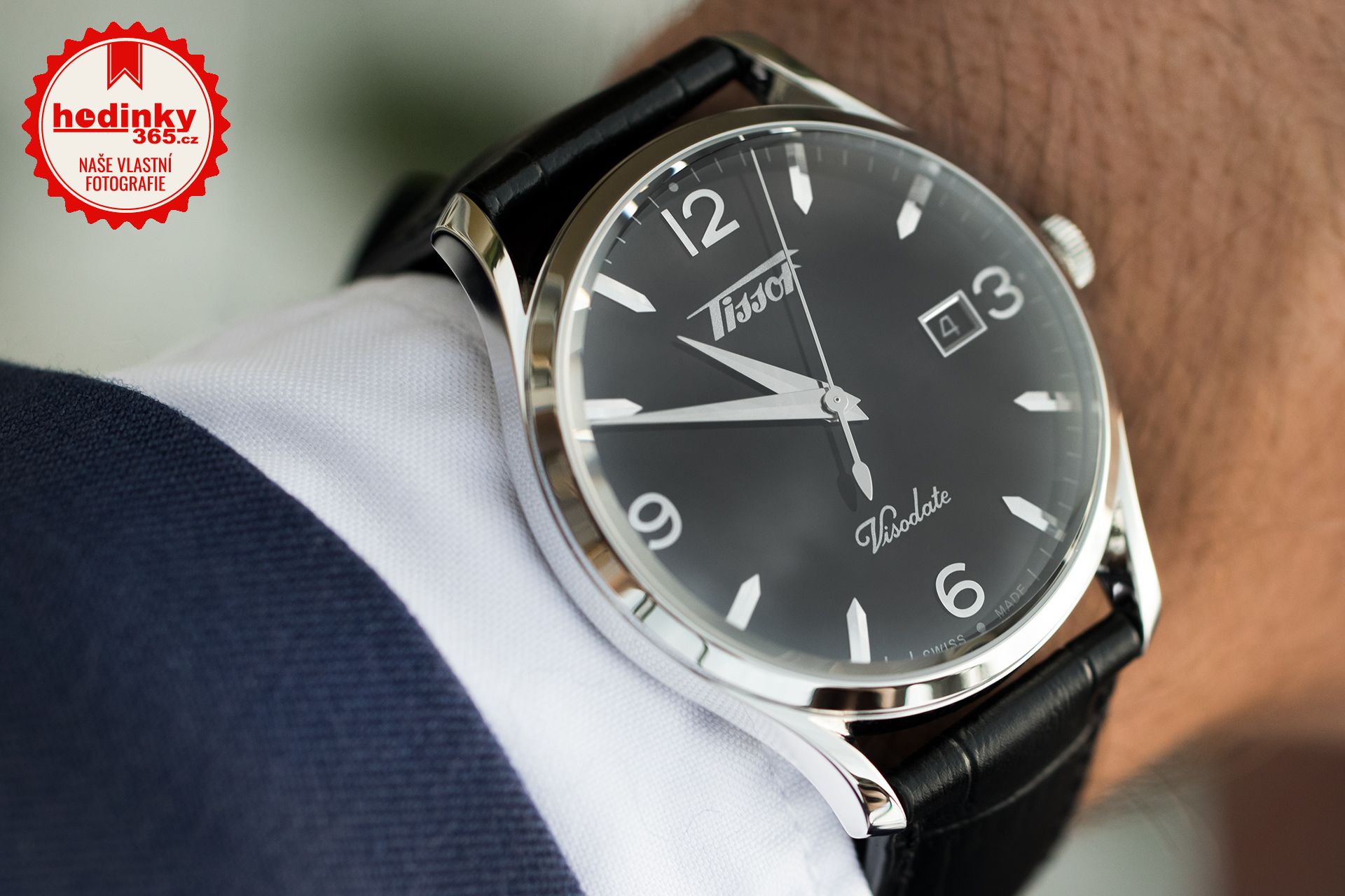 Tissot heritage visodate black sales