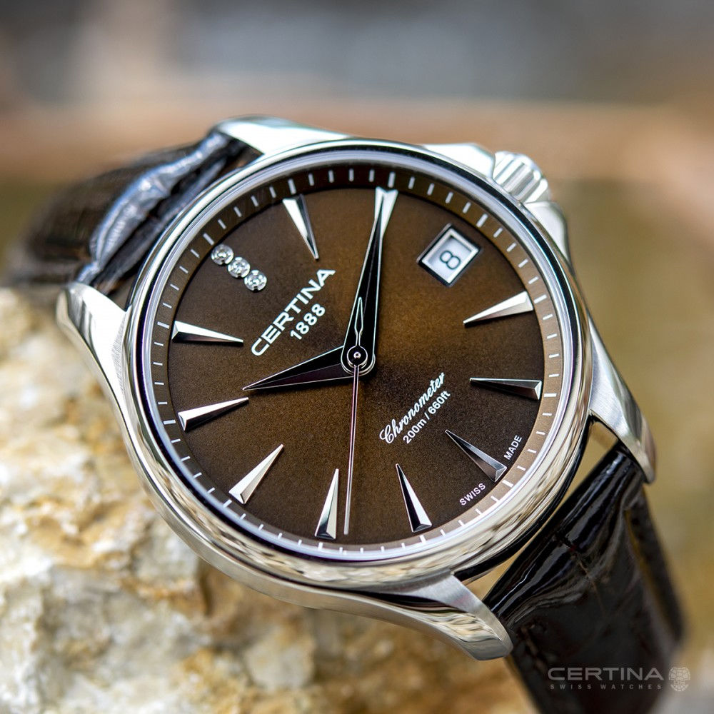 Certina DS Action Lady Quartz Precidrive COSC Chronometer Diamonds