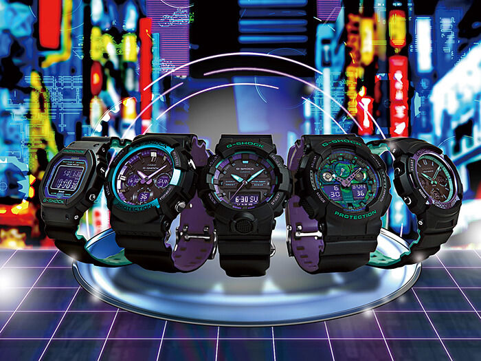 Watch Casio G-Shock Original AWG-M100SBL-1AER 90s Color Blue and Purple  Accent Series