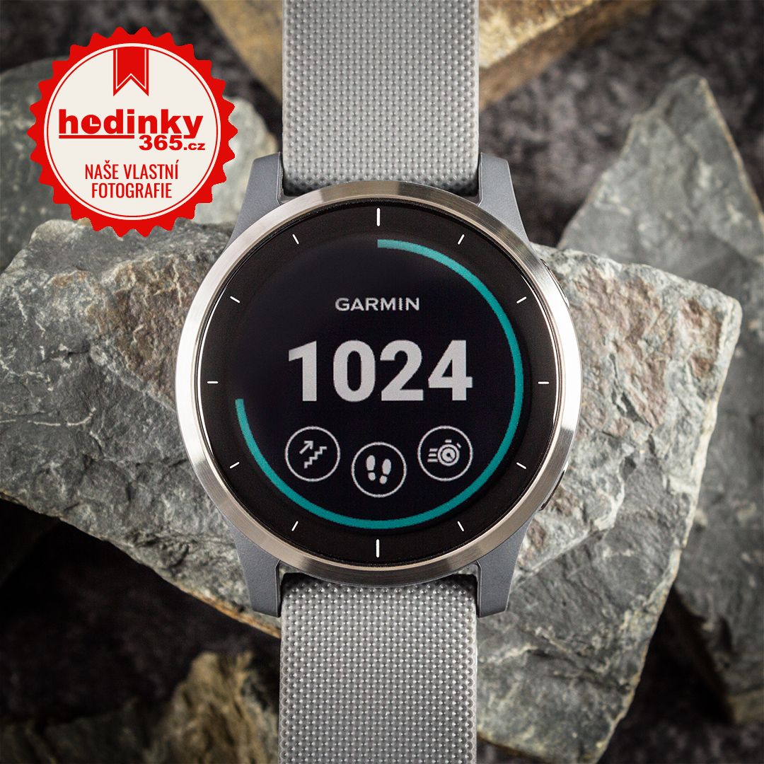 Garmin Vívoactive 4 Silver/Gray Band | Hodinky-365.com