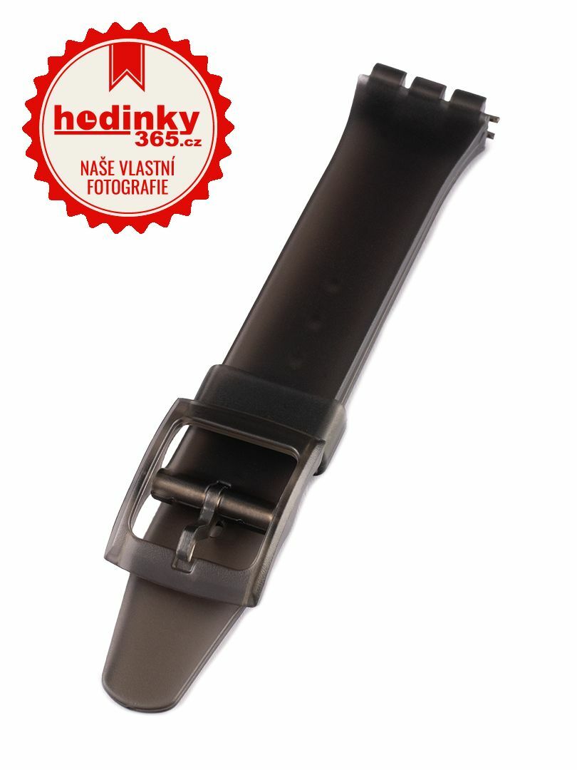 Swatch black hotsell plastic strap