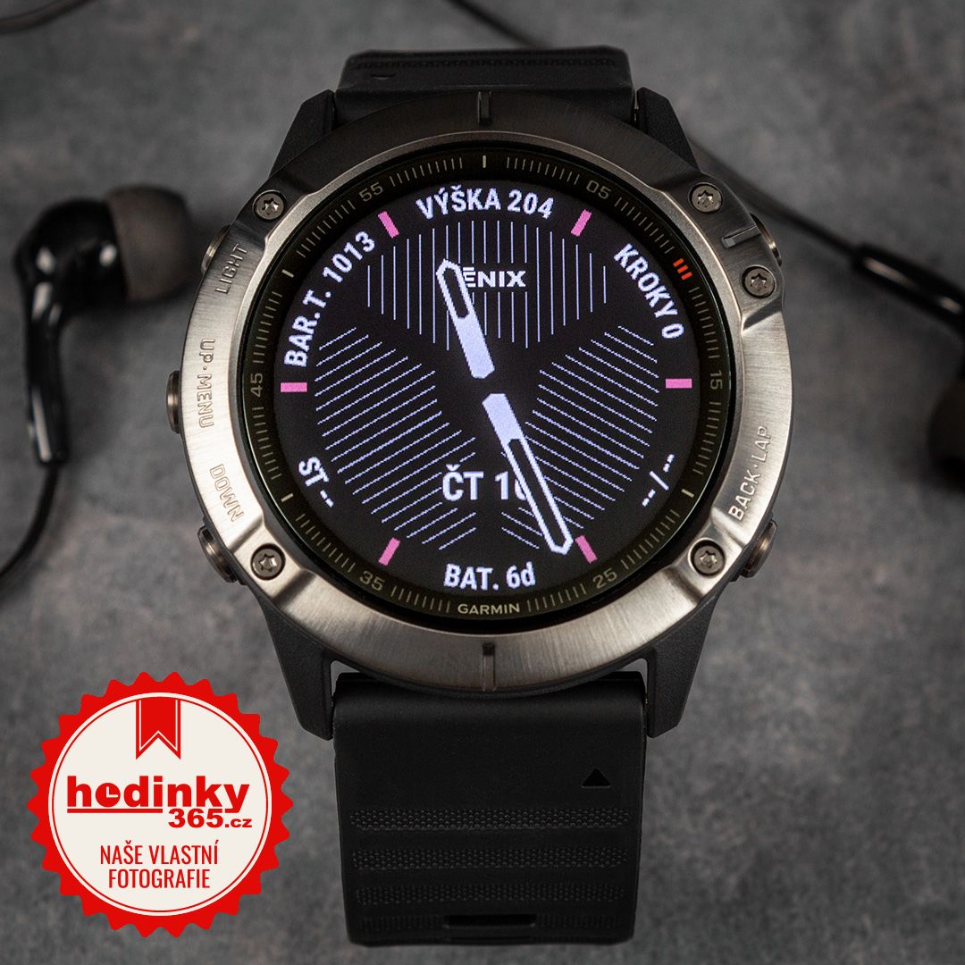 Garmin Fenix 6X PRO Sapphire, GrayDLC/Black Band (MAP/Music) |  Hodinky-365.com