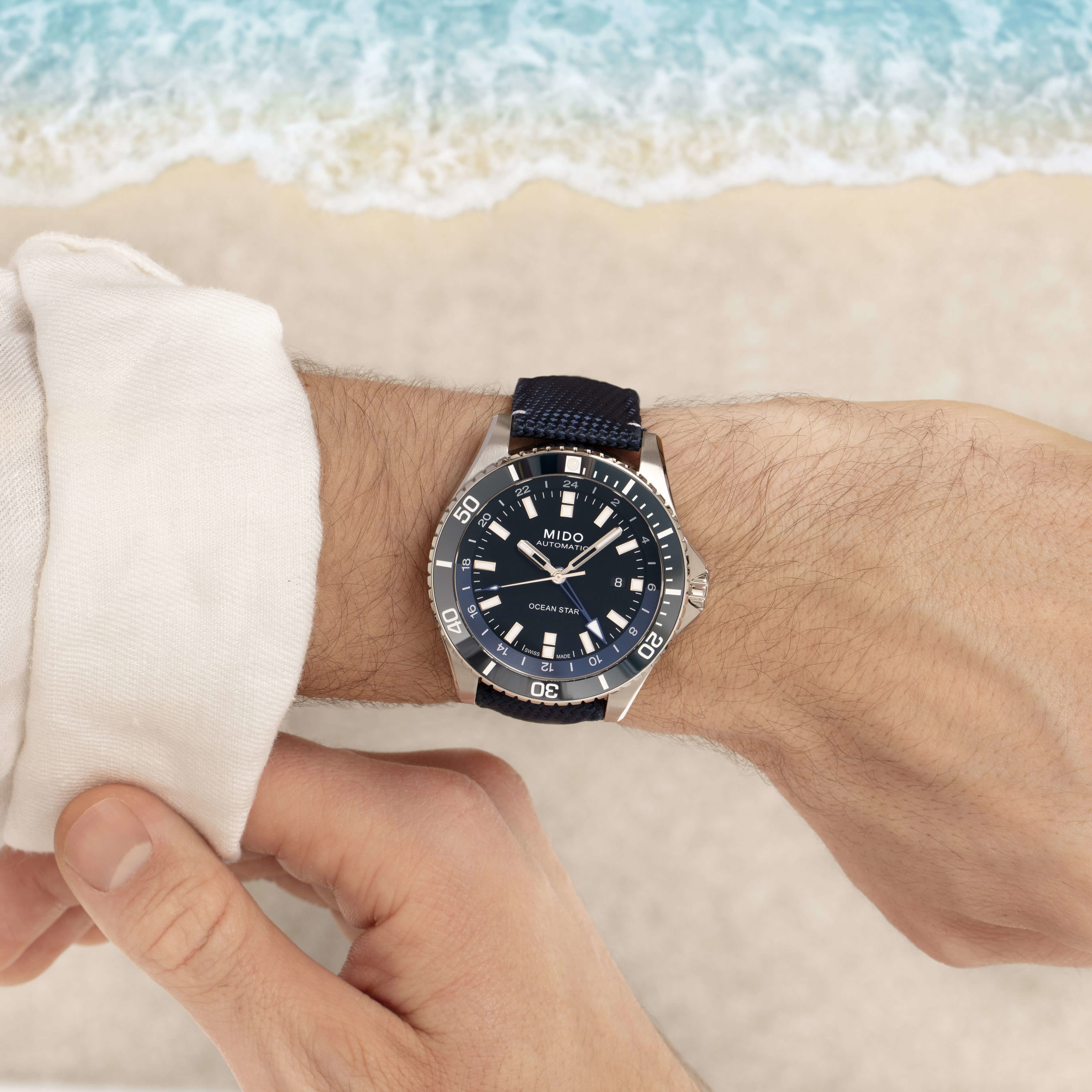 Ocean star captain automatic men's watch on sale