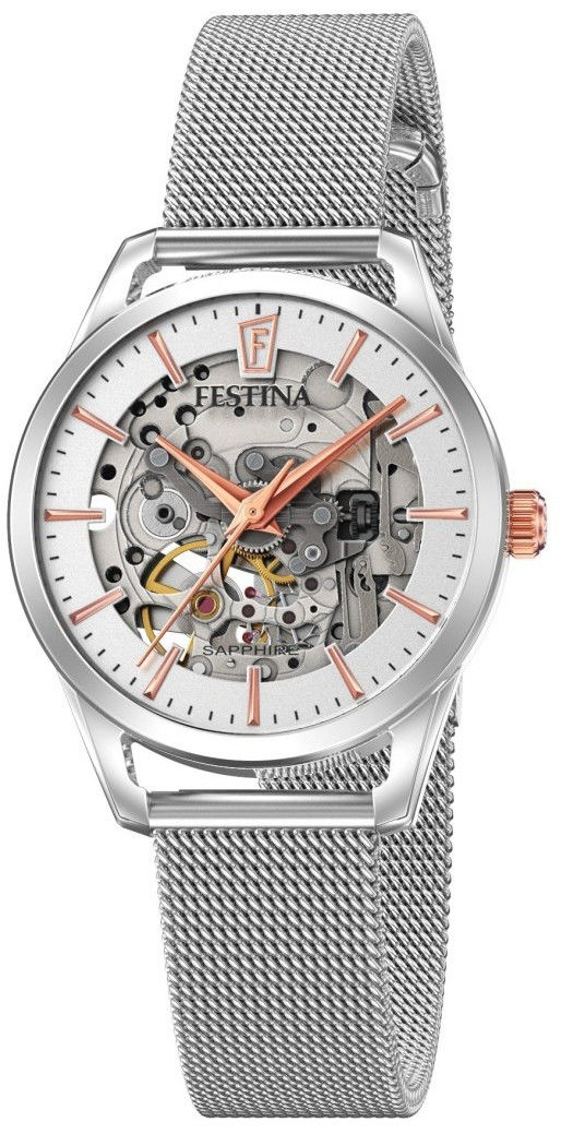festina skeleton automatic