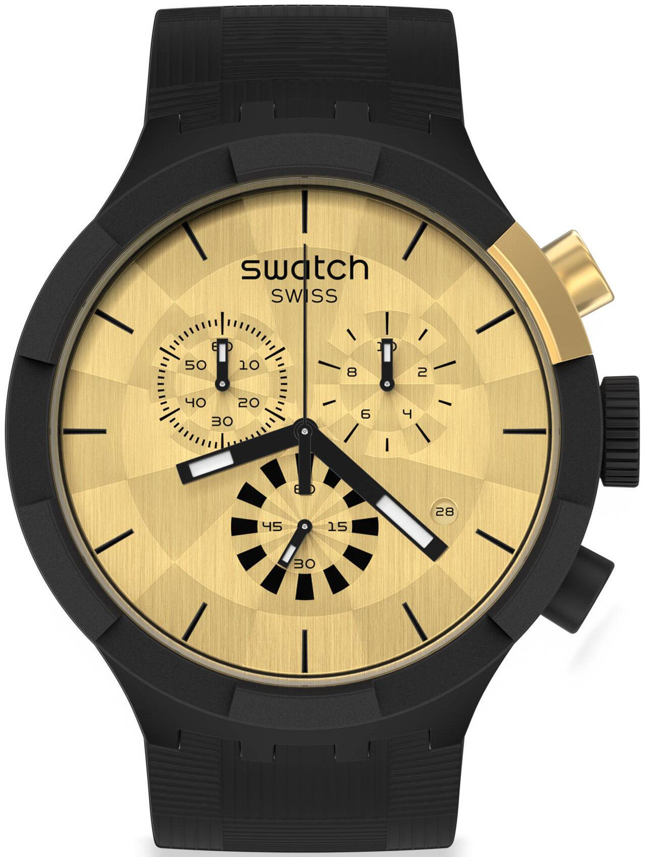 Swatch Checkpoint Golden Chronograph SB02Z400 Limited Edition 3000pcs |  Hodinky-365.com