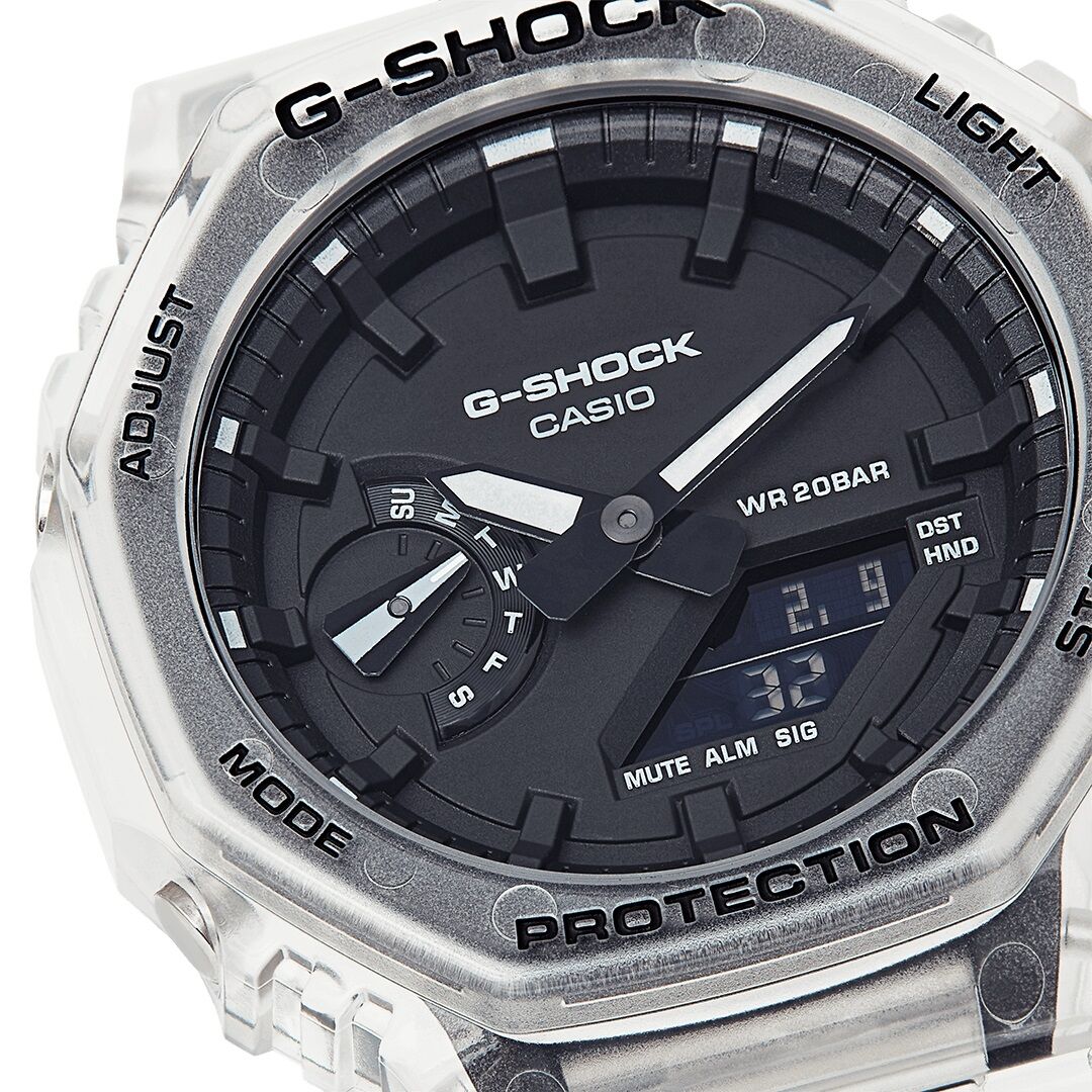 (CasiOak) Series Skeleton Casio GA-2100SKE-7AER Original G-Shock