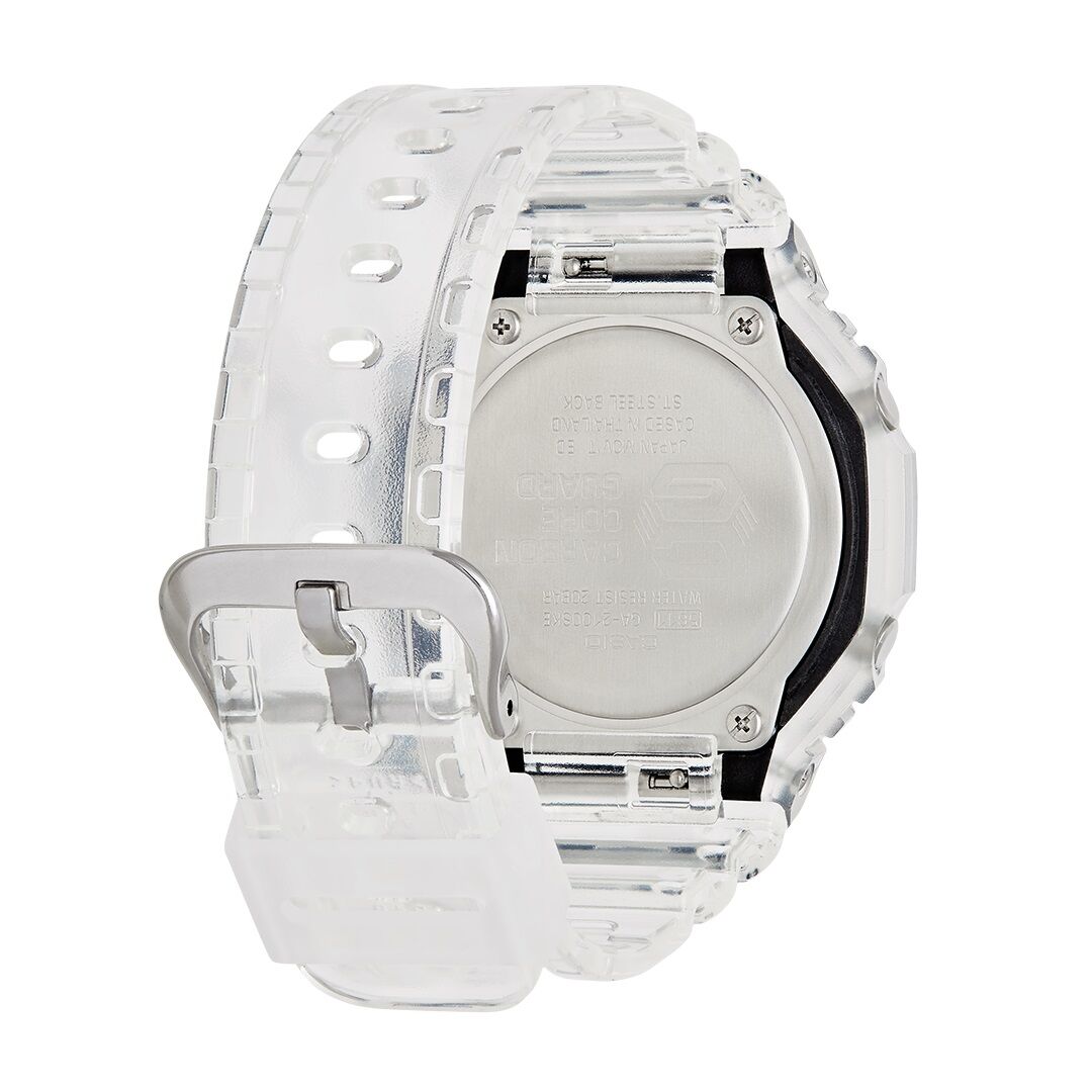 G-Shock Classic Style GA-2100SKE-7AER Skeleton Series - White Watch • EAN:  4549526297939 •