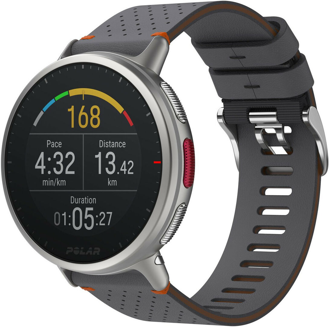 Polar Vantage V2 Shift HR sporttester M L grey orange Hodinky