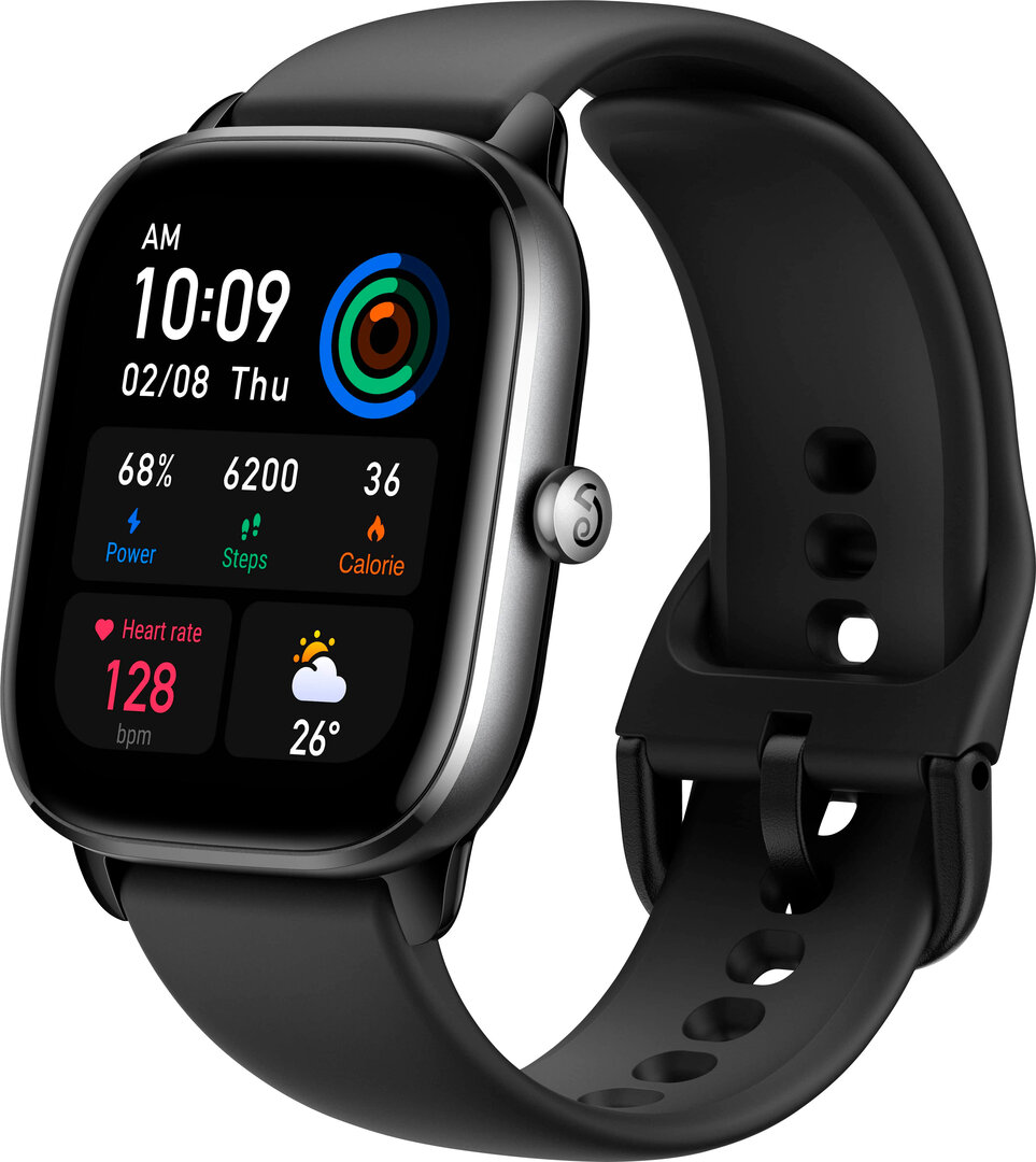 Amazfit GTS 4 Mini Smart Watch - Black