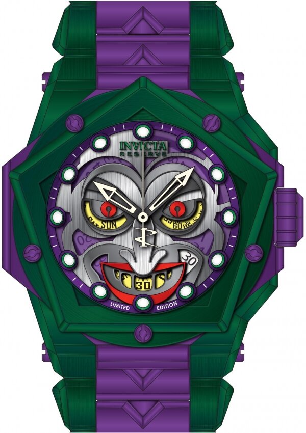 Invicta DC Comics Joker Quartz 54mm 44461 Limited Edition