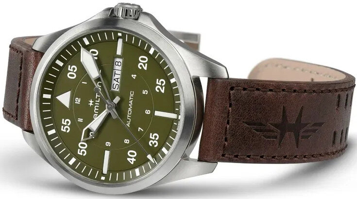 Hamilton Khaki Pilot Day Date Auto H64635560 | Hodinky-365.com