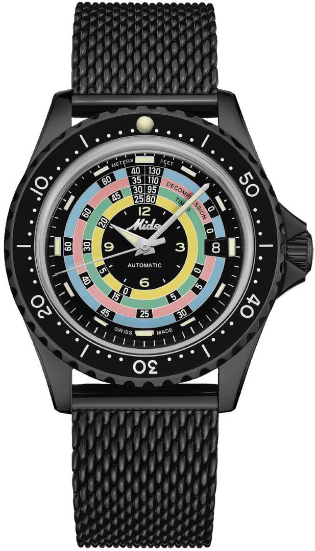 Mido Ocean Star Tribute Gradient Grey Dial Rubber Strap