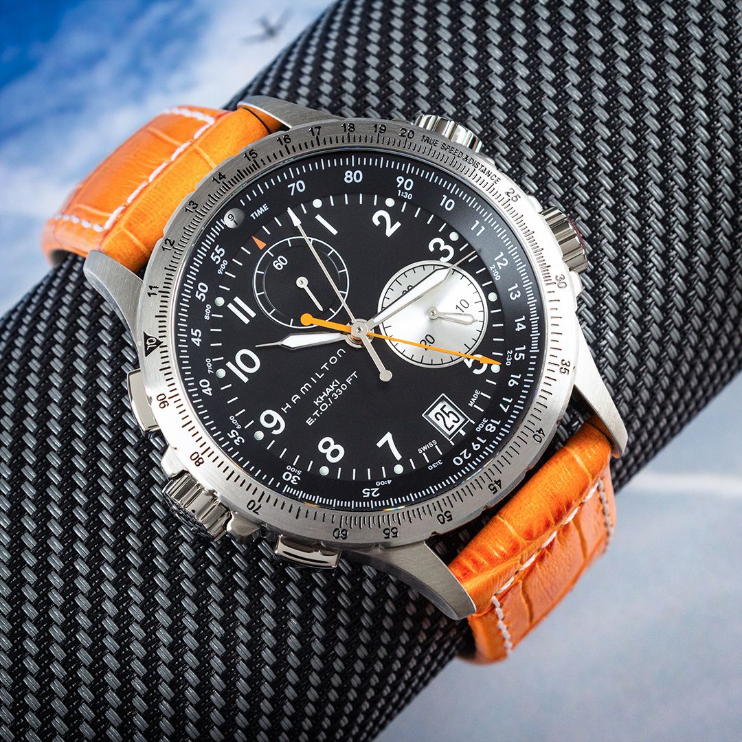腕時計 ハミルトン カーキ eto HAMILTON オレンジ ハミルトン カーキ