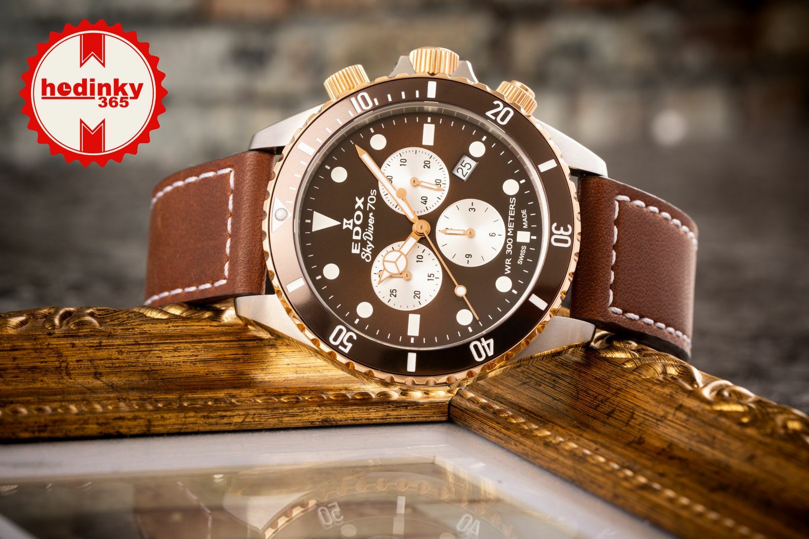 Edox skydiver on sale 70s chronograph