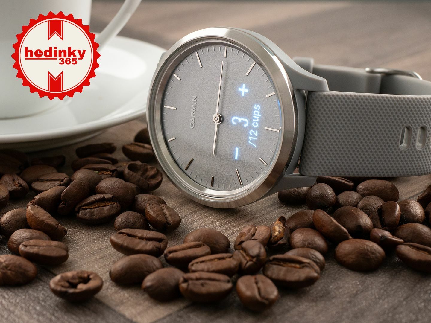 Watch Garmin Vívomove 3 Sport, Silver / Gray Band Watch Garmin Vívomove 3 Sport, Silver / Gray Band