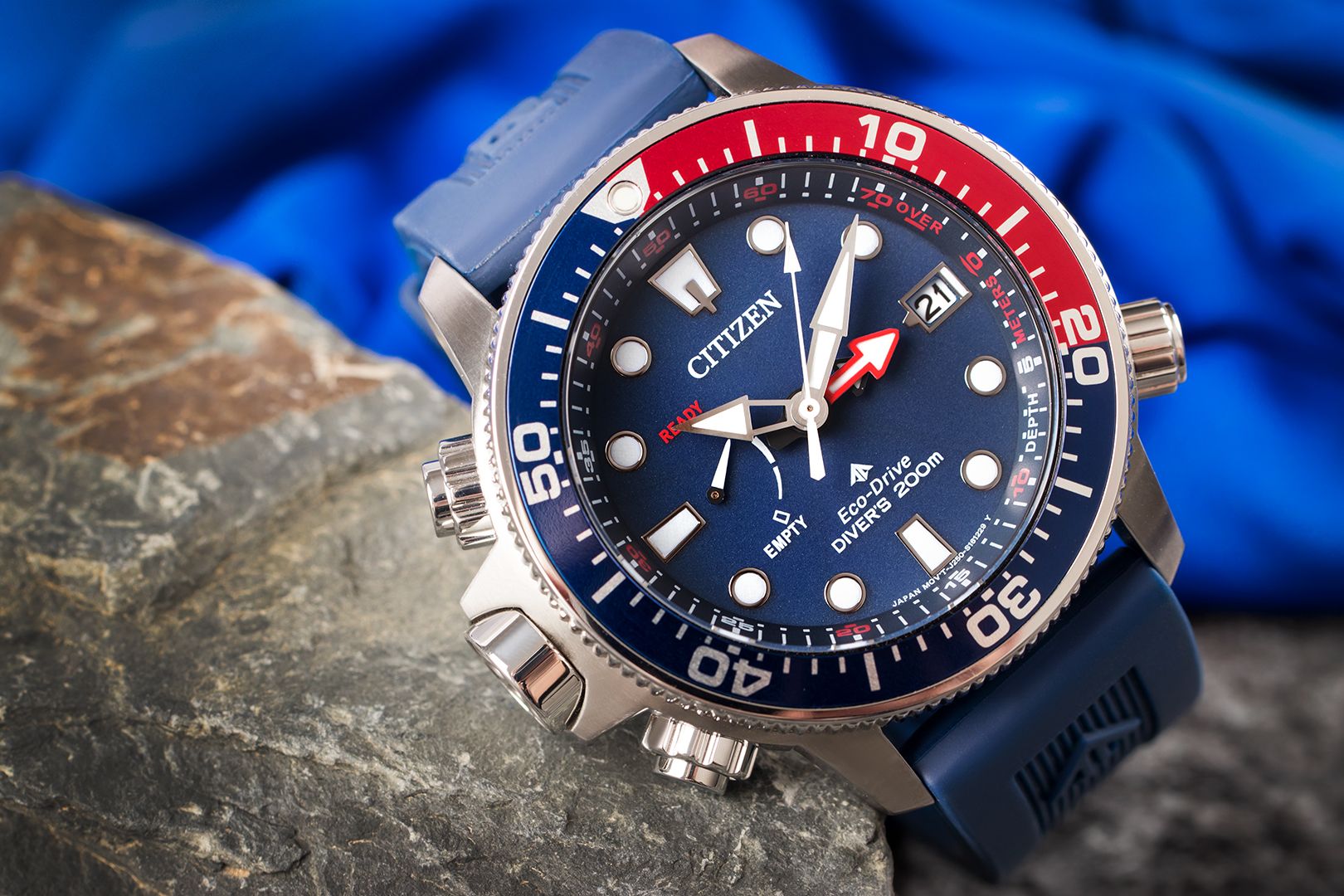 Watch Citizen Promaster MarineCitizen Promaster Marine Aqualand Eco-Drive Diver's BN2038-01L (+ elongating strap)